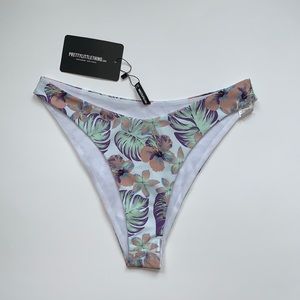 Brand new Pretty Little Thing tropical bikini bottoms size L
